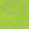 Lime Green Leather  3 sizes