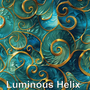 Luminous Helix printed vinyl 2 sizez