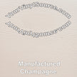 Champagne manufactured vinyl Full Roll 18x54