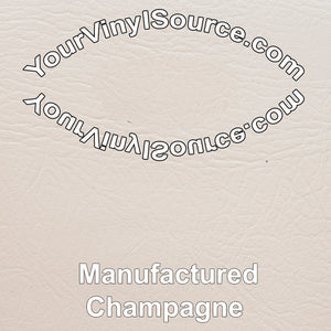 Champagne manufactured vinyl Full Roll 18x54