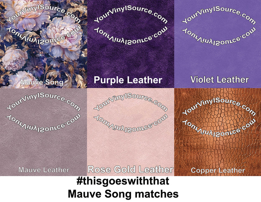 Mauve Song printed vinyl  3 sizes
