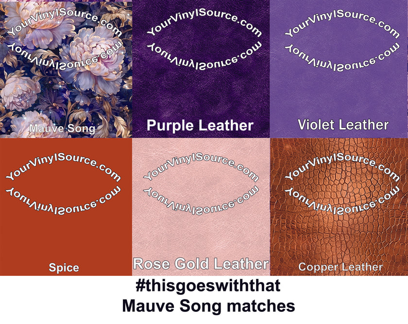 Mauve Song printed vinyl  3 sizes