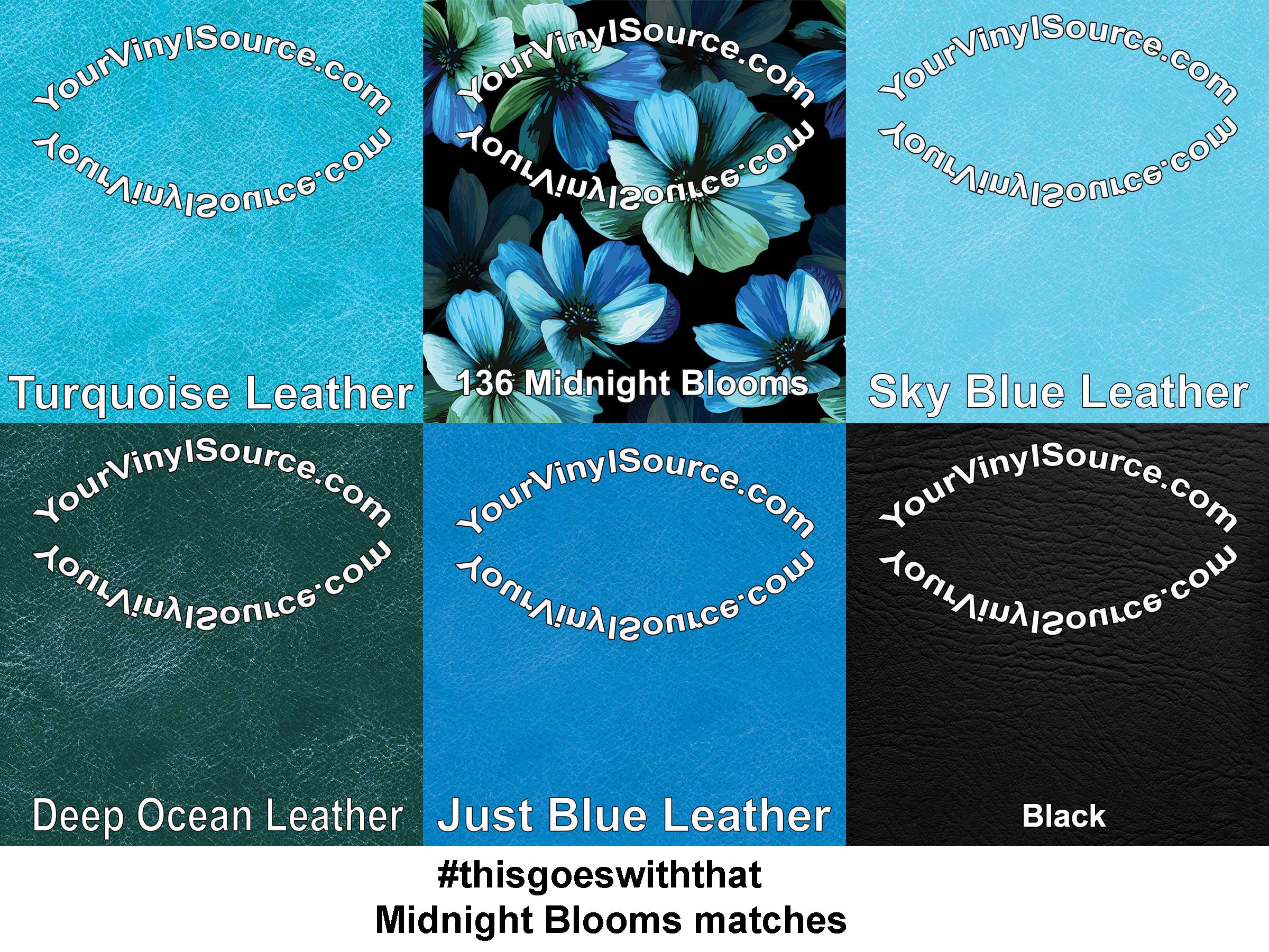 Midnight Blooms 3 sizes