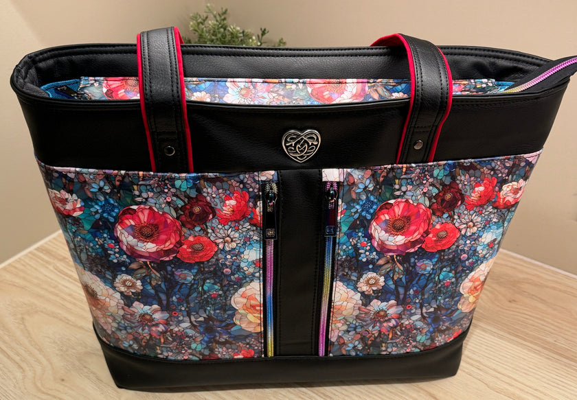 Stained Glass Poppies 3 sizes