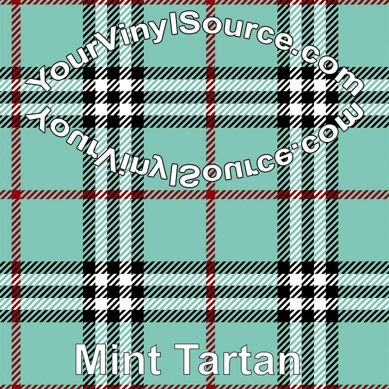 Mint Tartan  2 sizes