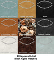 Mocha Poppies printed vinyl 3 sizes