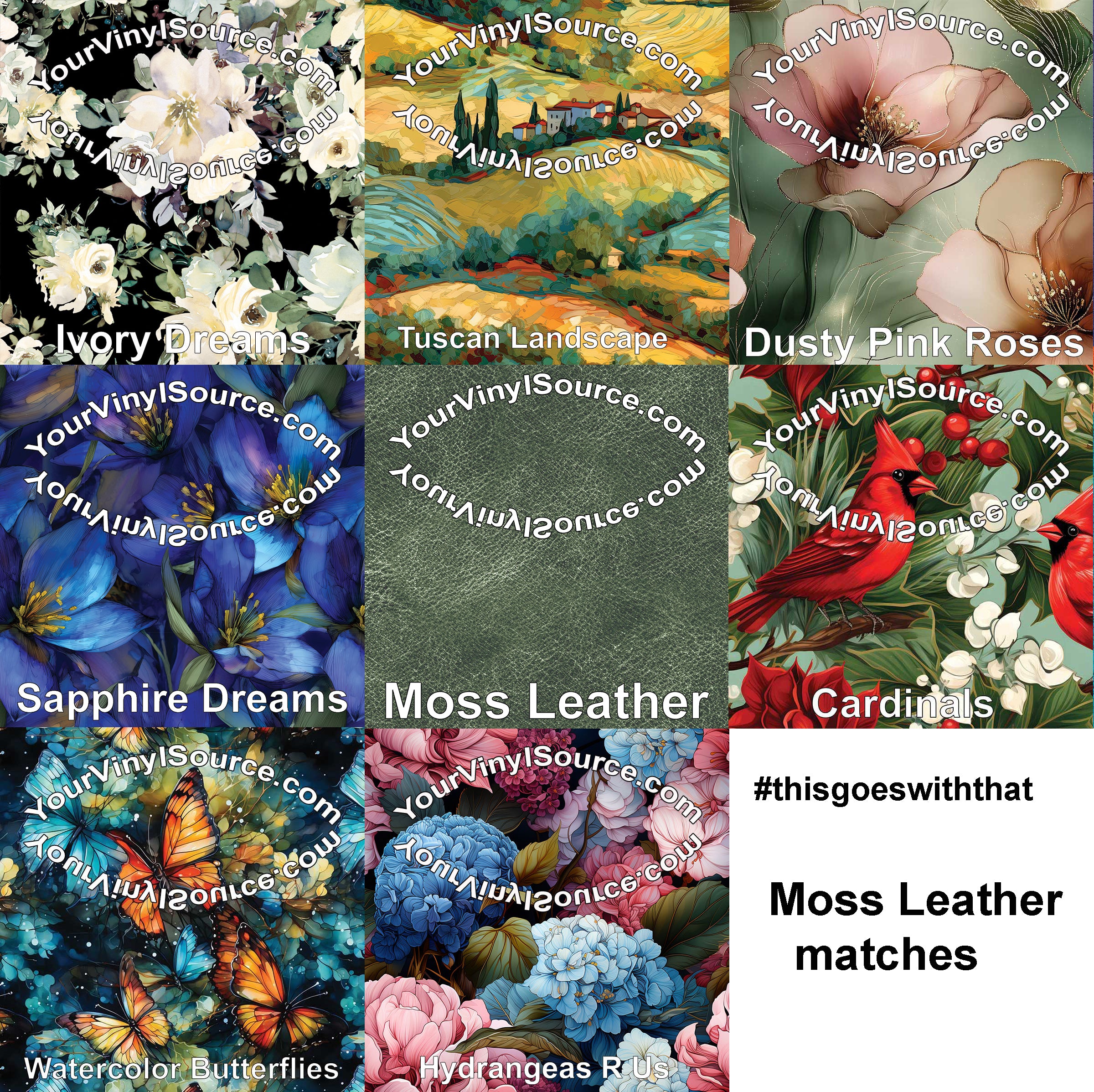 Moss Leather  3 sizes