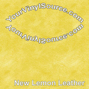 New Lemon Leather printed vinyl  2 sizes