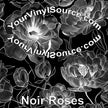 Noir Roses printed vinyl 2 sizes