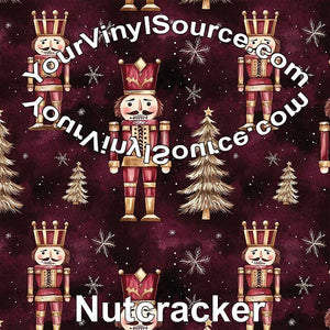 Nutcracker printed vinyl 3 sizes