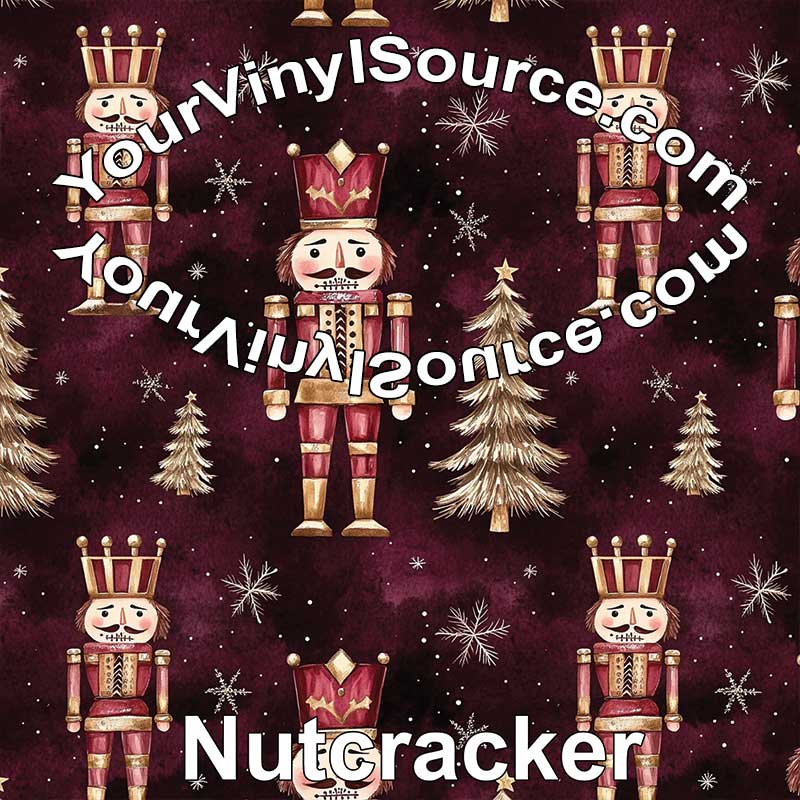 Nutcracker printed vinyl 3 sizes