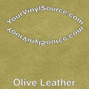 Olive  Leather printed vinyl  2 sizes