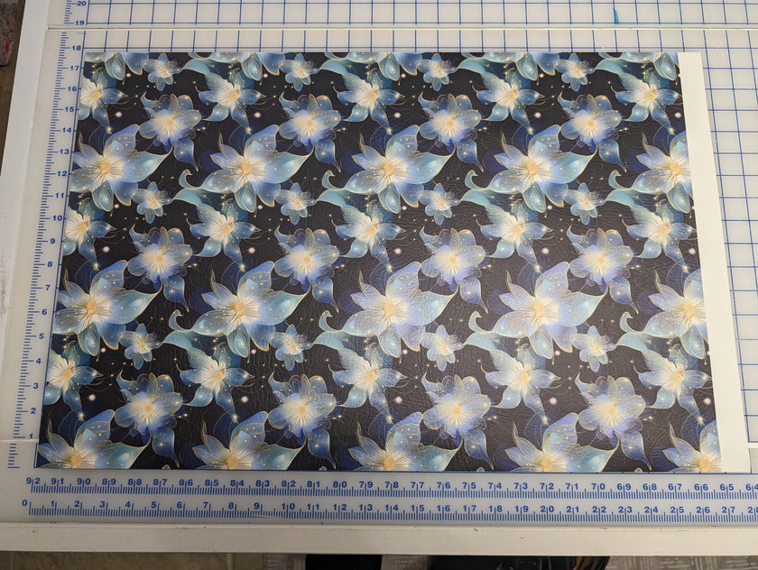 Angel Flowers printed vinyl  3 sizes