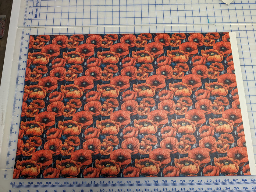 Poppyland printed vinyl  3 sizes