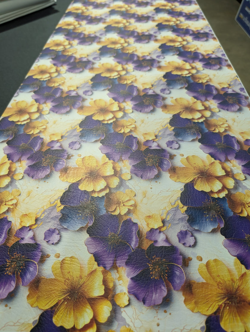 Purple Charm printed vinyl  3 sizes