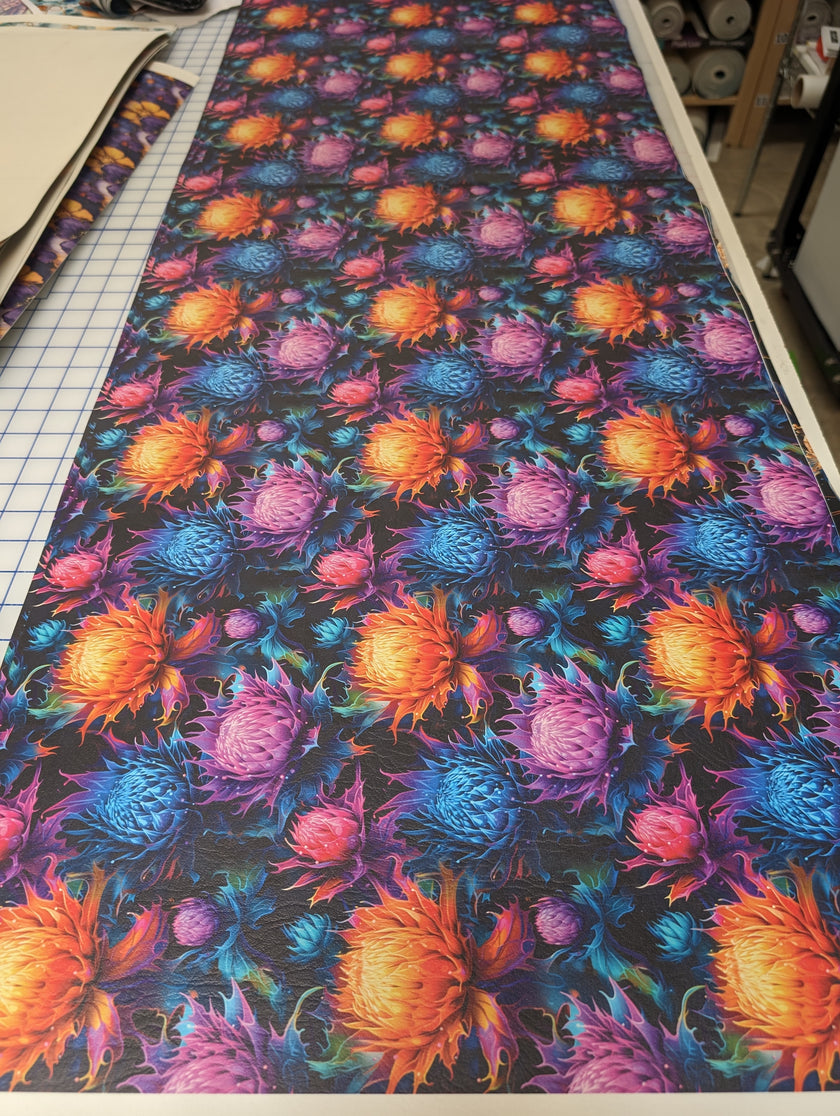 Thistle Glow printed vinyl  2 sizes 25% off
