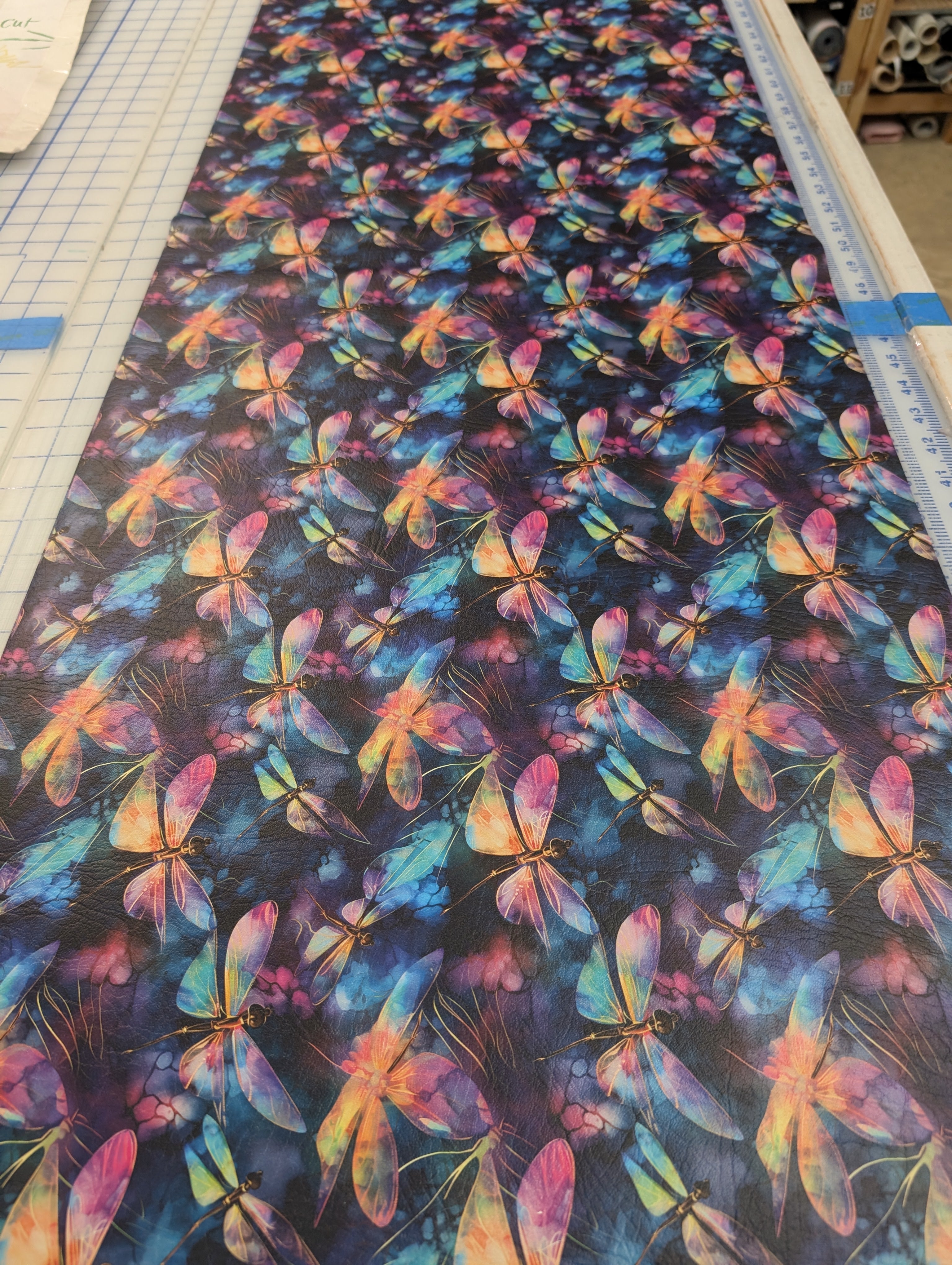 Dragonfly Glow printed vinyl 2 sizes