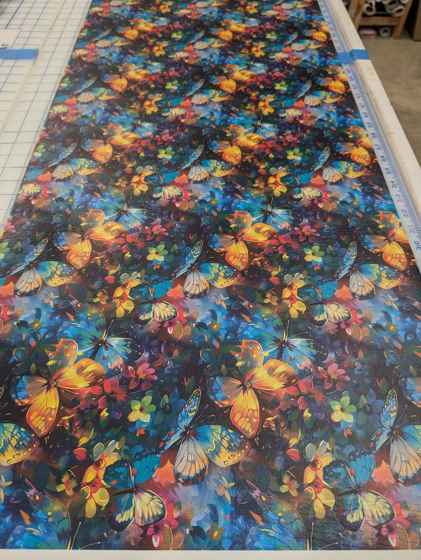 Bright Butterflies printed vinyl 2 sizes  25% off