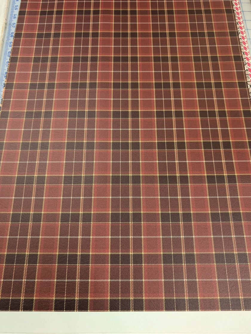 Red Wool Tartan 2 sizes 25% off