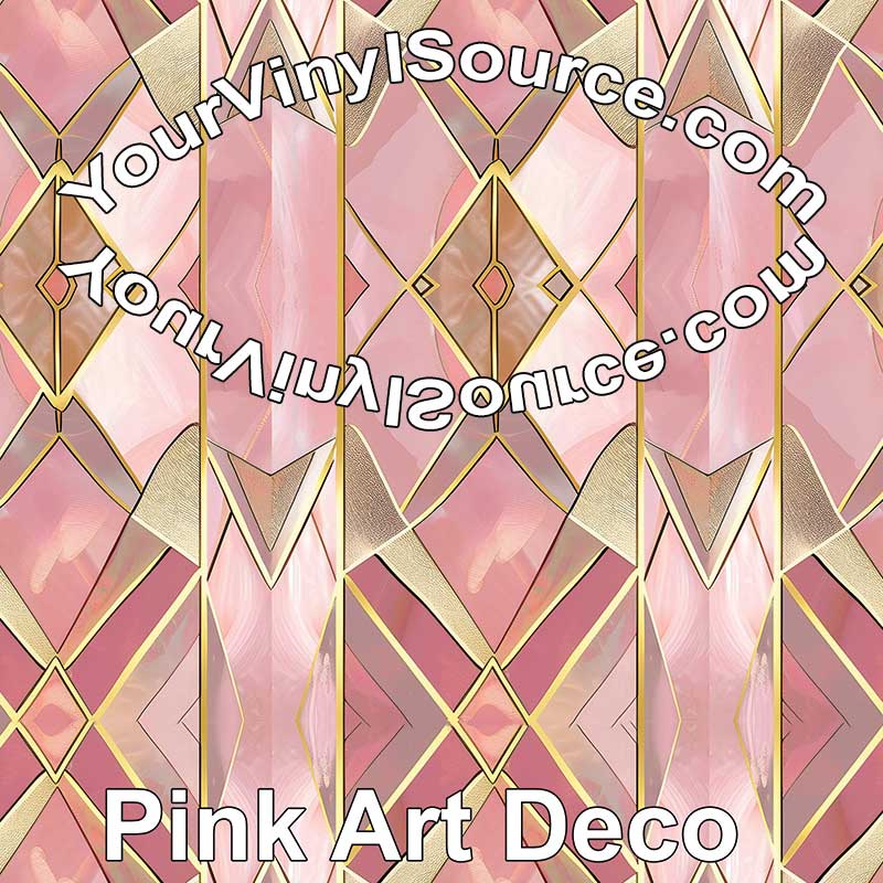 Pink Art Deco 3 sizes