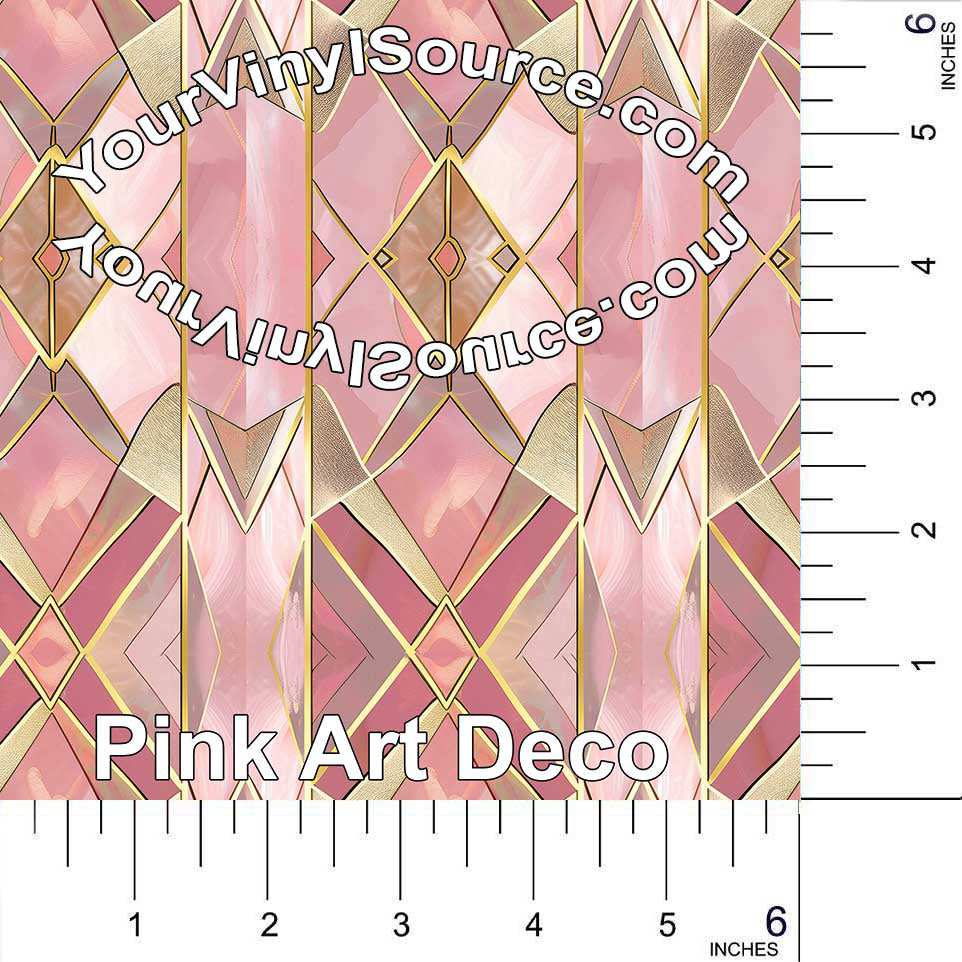 Pink Art Deco 3 sizes