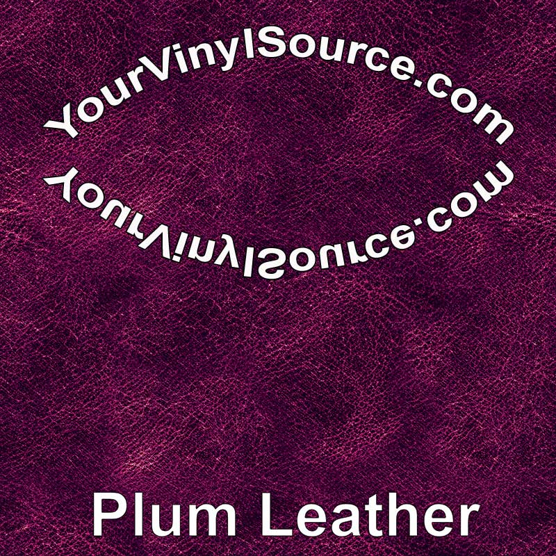 Plum  Leather printed vinyl  2 sizes