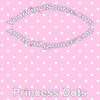 Princess Dots printed vinyl 3 sizes
