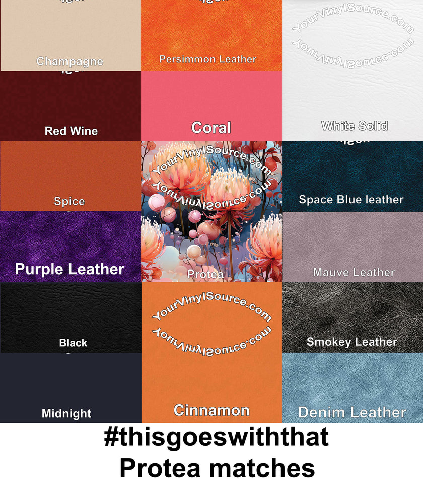 Protea printed vinyl  2 sizes 25% off