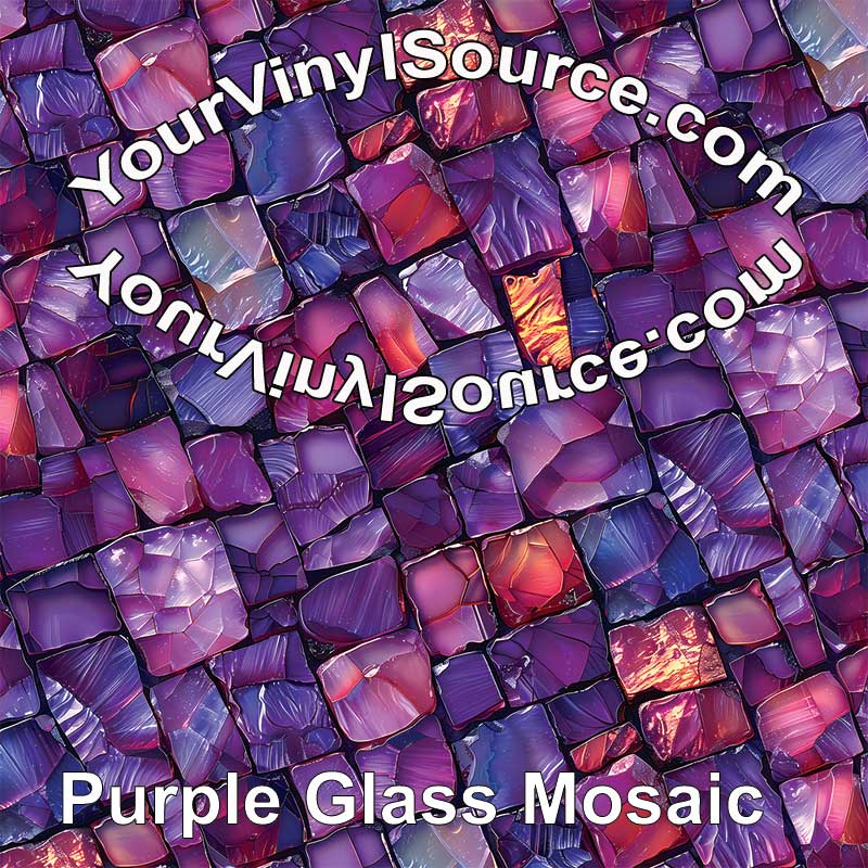 Purple Glass Mosaic 2 sizes