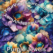 Purple Jewels printed vinyl 3 sizes