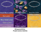 Purple Leaves printed vinyl 3 sizes