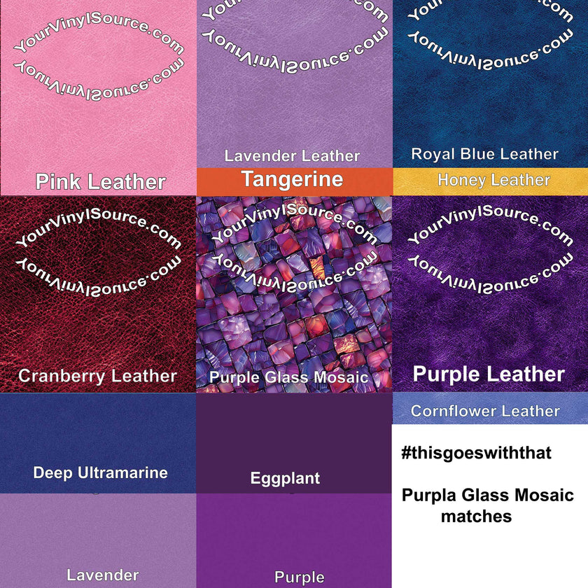 Purple Glass Mosaic 3 sizes