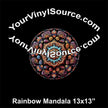 Rainbow  Mandala panel 13x13