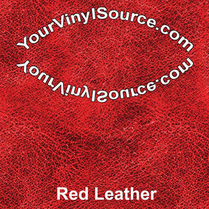 Red  Leather printed vinyl  2 sizes