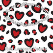 Red Leopard Hearts 2 sizes