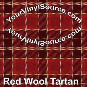 Red Wool Tartan 2 sizes