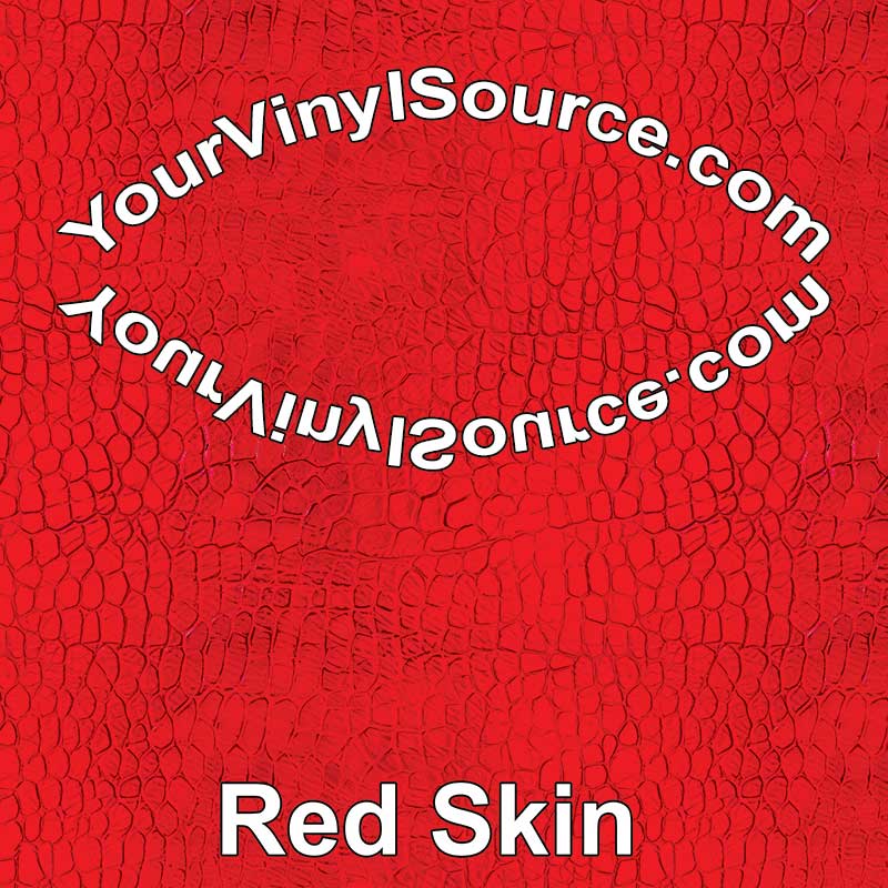 Red Skin  printed vinyl  2 sizes