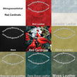 Red Cardinals printed vinyl 3 sizes