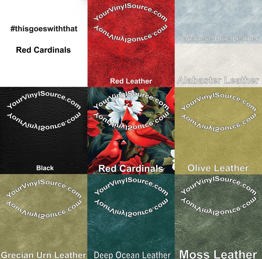 Red Cardinals printed vinyl 3 sizes