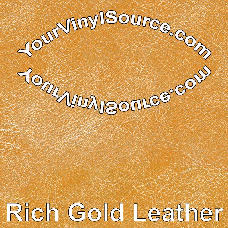 Rich Gold Leather printed vinyl  2 sizes