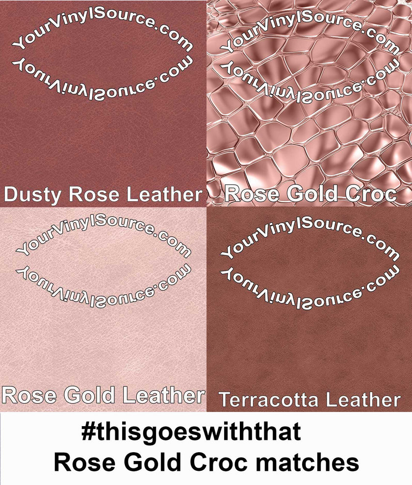 Rose Gold Croc 3 sizes