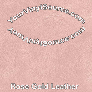 Rose Gold Leather printed vinyl  2 sizes