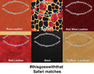 Safari printed vinyl 3 sizes