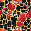 Safari printed vinyl 3 sizes