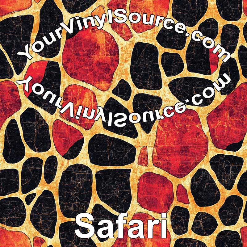 Safari printed vinyl 3 sizes
