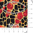 Safari printed vinyl 3 sizes