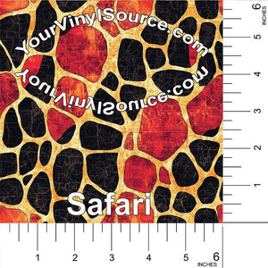 Safari printed vinyl 3 sizes