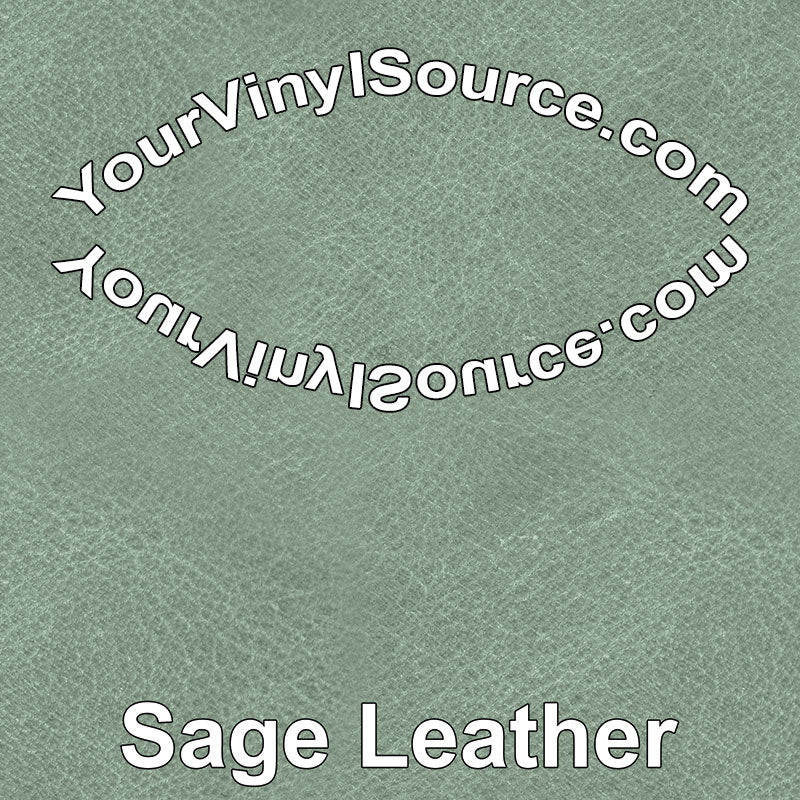 Sage Leather printed vinyl  2 sizes