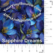 Sapphire Dreams printed vinyl 3 sizes