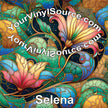Selena printed vinyl 3 sizes